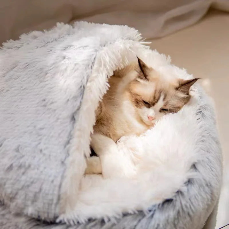 Cama Nido Semi Cerrada para Gatos